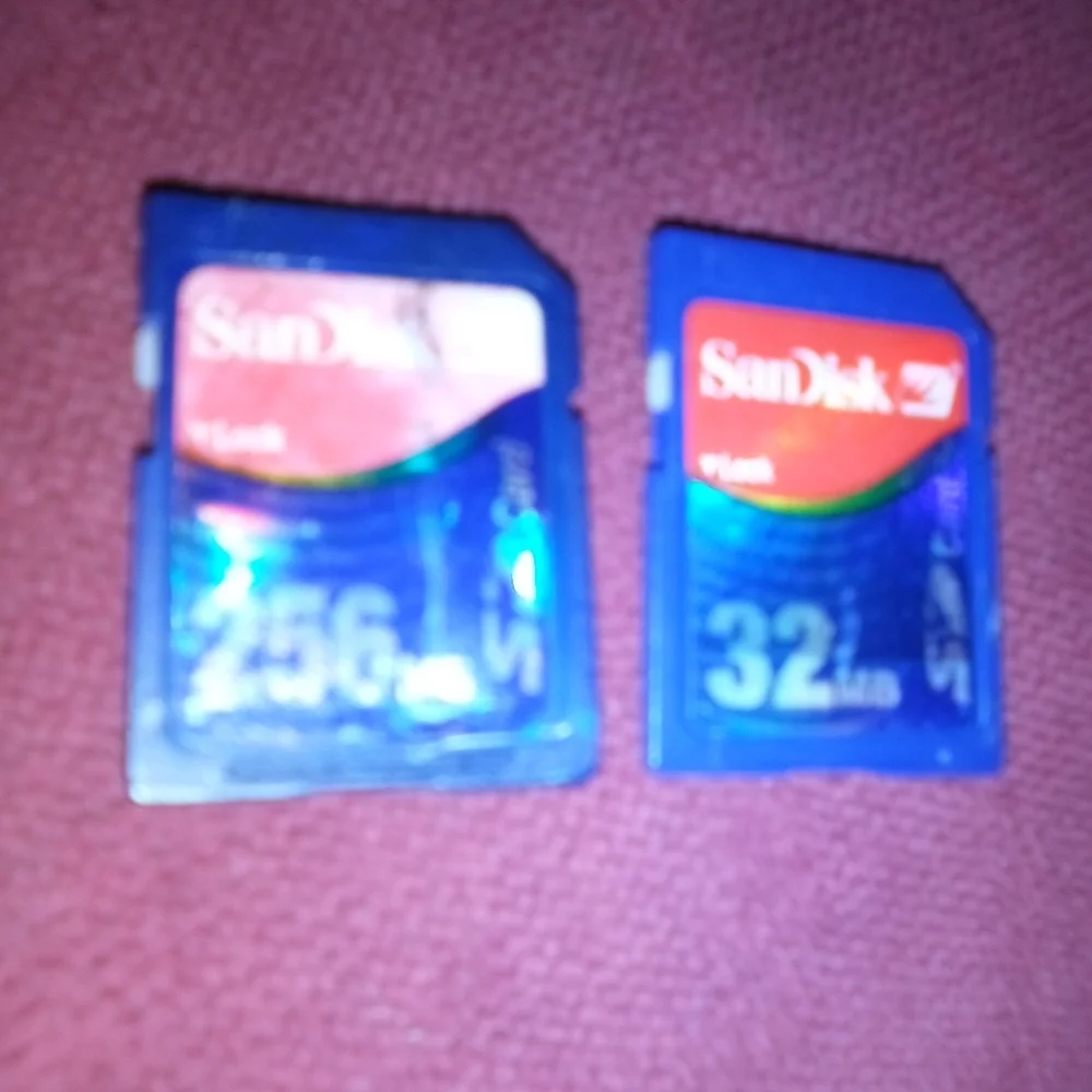 256 And Then 32mb Sd Cards